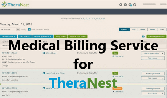Medical Billing Service for TheraNest