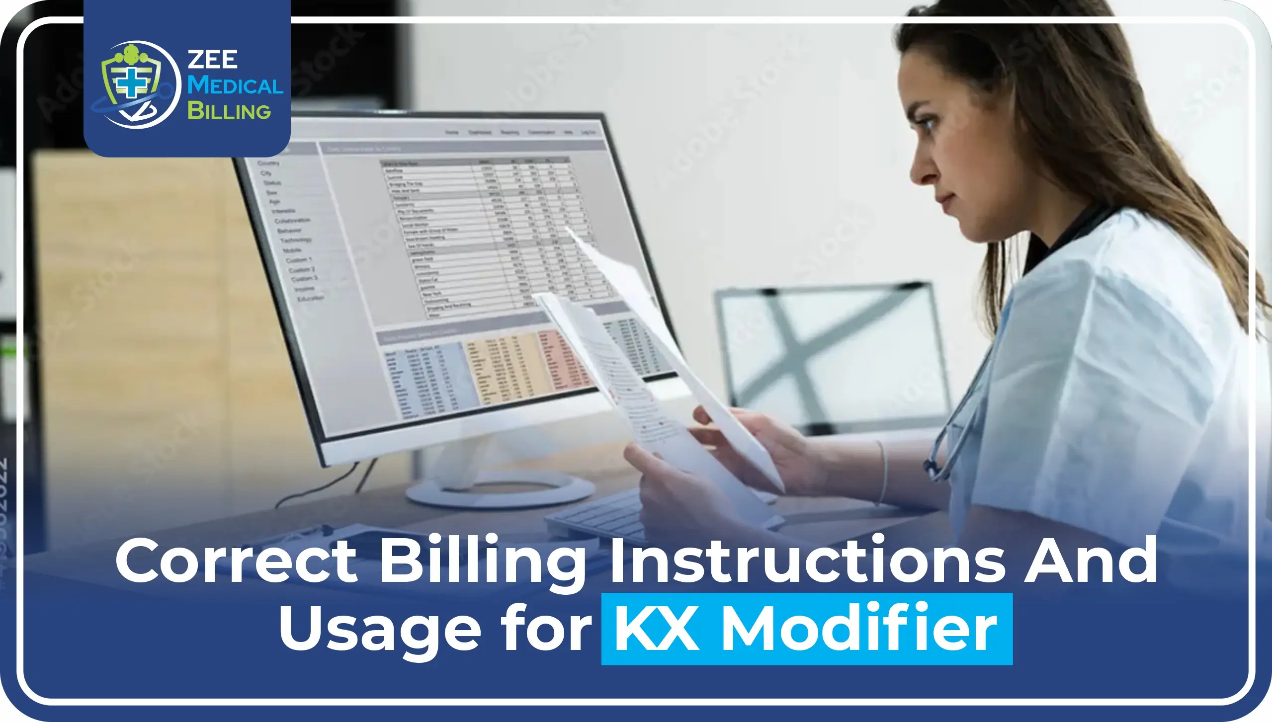 Correct Billing Instructions And Usage for KX Modifier