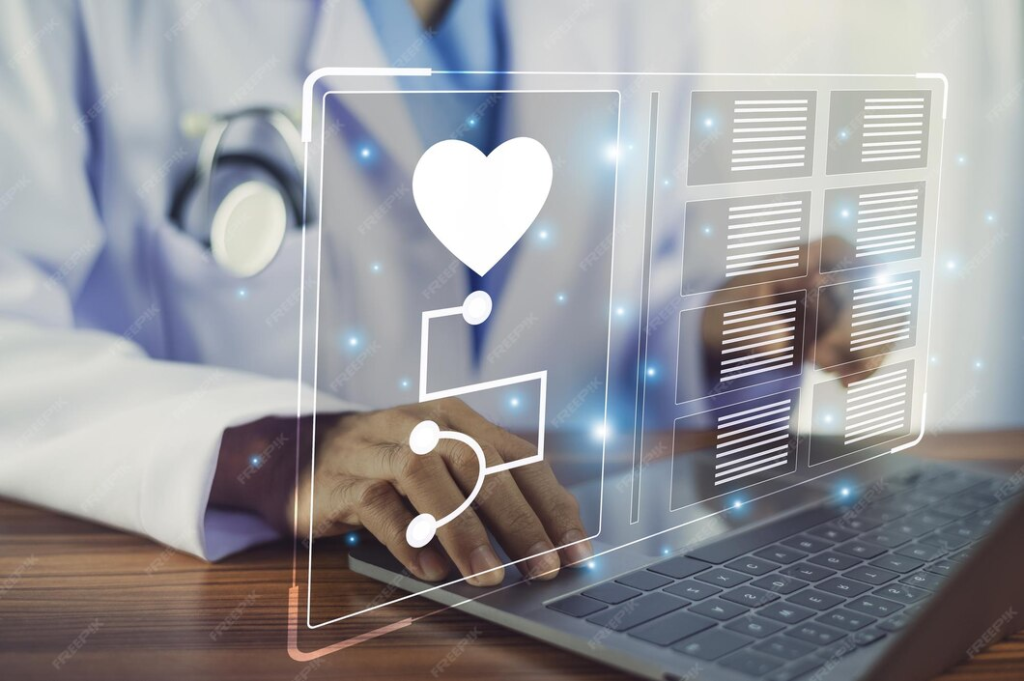 Cardiology Medical Billing 101 | Understanding The Fundamentals Healthcare Professional Using Digital Technology For Cardiology Medical Billing Services Management And Electronic Health Records